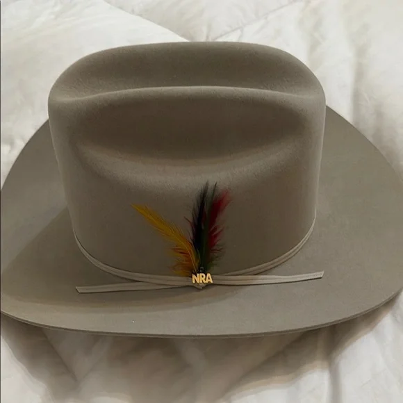 Stetson Beige Cowboy Hat with Feather Accent Feather Hat Accent - Strut main image 2